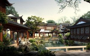 中國古建園林效果圖