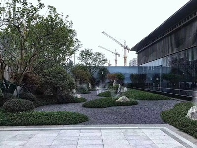 綠化覆蓋散鋪小黑石子/園林設計黑色礫石/園林鋪路黑石子