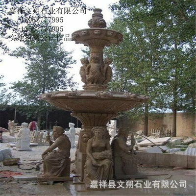 石雕噴泉價格 石雕噴泉假山 石頭噴泉雕刻 石雕魚噴泉